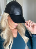 Chic Black Ball Cap