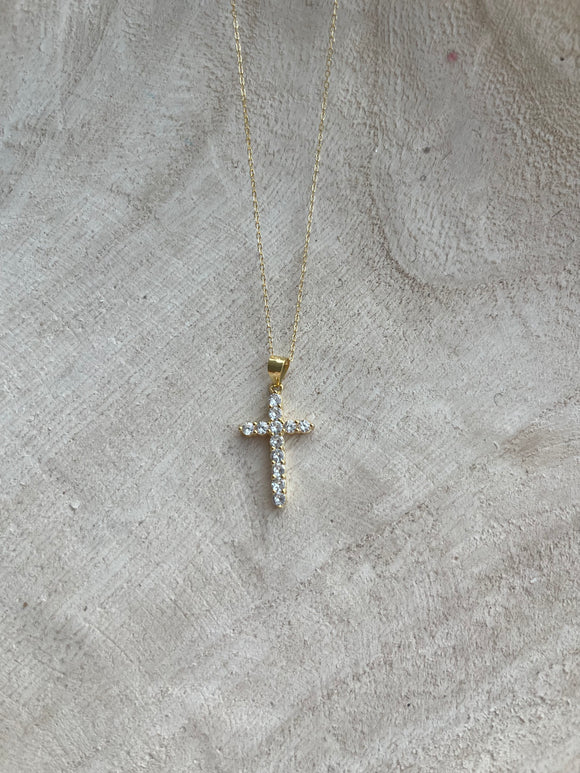 Sterling Cross Necklace