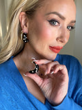 Onyx Glam Hoops