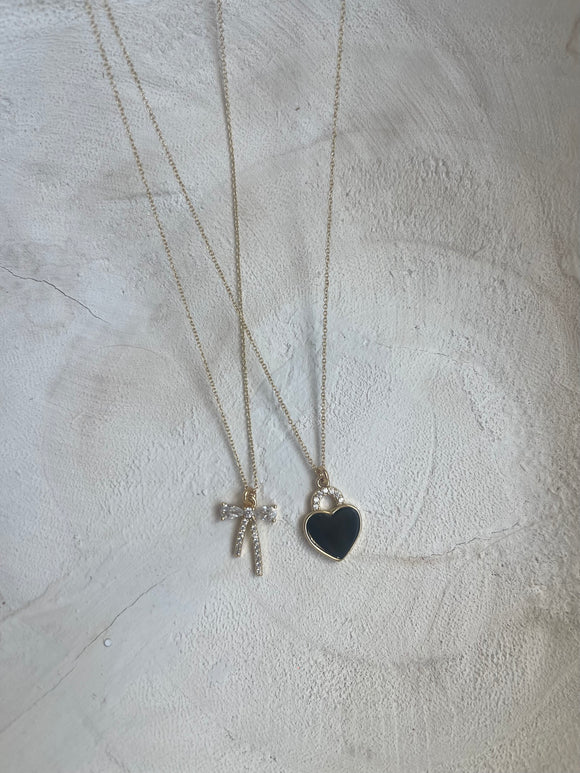 Tied To My Heart Necklace Duo