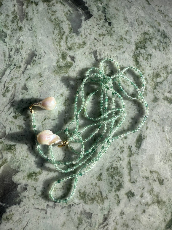 Pearl Drift Lariat Necklace