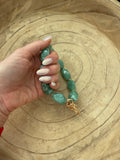 Jade Bloom Phone Wristlet