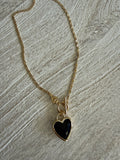 Midnight Heart Necklace