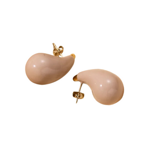 Nude Droplet Earrings