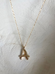 Bubble Letter Necklce