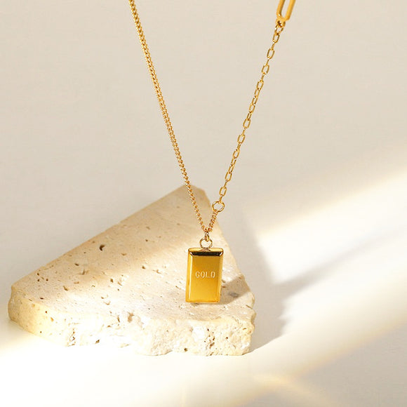 Gold Bar Necklace