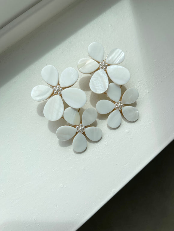 Plumeria Statement Earrings