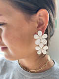 Plumeria Statement Earrings