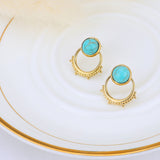 Turquoise Dainty Hoop