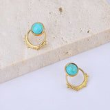 Turquoise Dainty Hoop