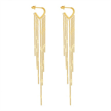 Long Tassel Earrings  by