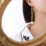 Long Tassel Earrings  by