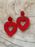 I Heart You Beaded Earrings