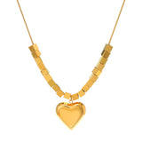 Sweetheart Block Necklace