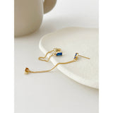 Dainty Gem Chain Earrings